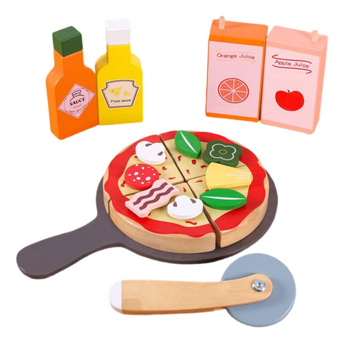 Pizza Playset Juguete Accesorios De Cocina Habilidad