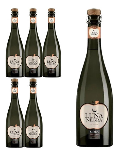 Sidra Luna Negra Premium 750ml X6 Botellas