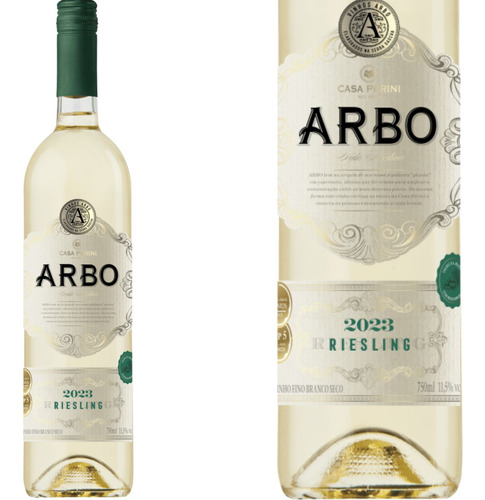 Vinho Branco Seco Riesling Casa Perini Arbo 750ml Kit 3un