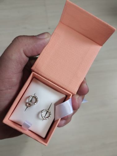 Par De Brincos Prata Feminino Vivara Life Argola Brilhante (Usado)