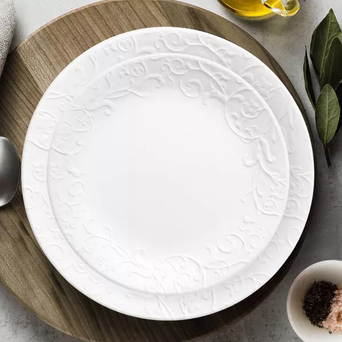 Vajilla Corelle 18pc Bella Faenza Blanco Bella Faenza
