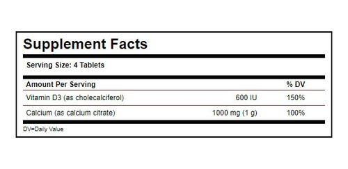 Calcium Citrate With Vit D3 60 Tab