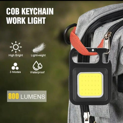 Lanterna Multifuncional Mini Glare Cob Chaveiro Pingente Luz
