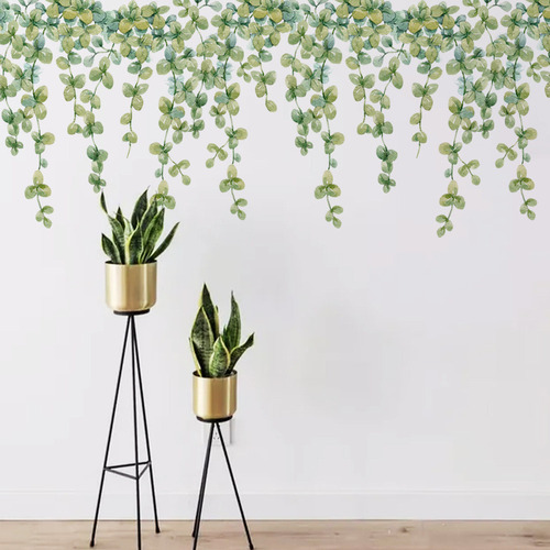 Adhesivos De Pared Con Plantas Y Flores Para Pared De Estilo