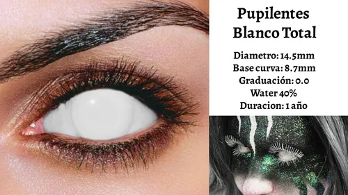 Pupilentes blancos online completos
