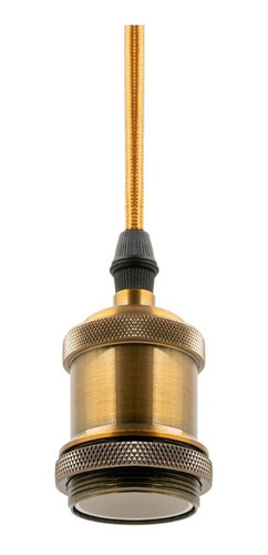 Colgante Vintage Decorativo Dorado Oro Lumicrafts Ldt3 E26 