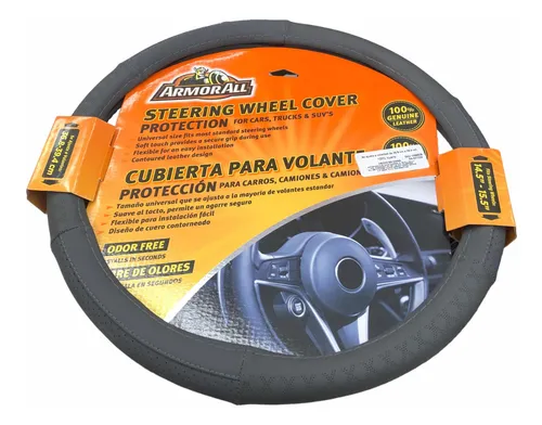 Forro Cubierta Funda Cubre Volante Piel Armor All Cuero Gris