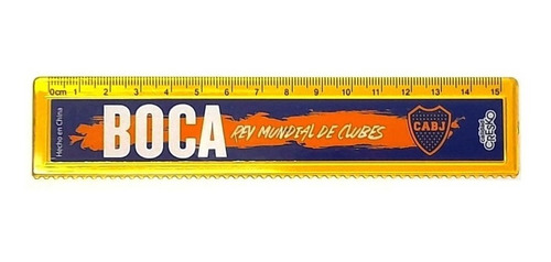 Regla Boca Jr Escolar 15cm. Cresko Licencia Oficial