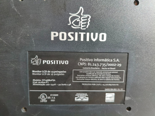 Monitor Aoc 912vwa 19 Widescreen (Usado)