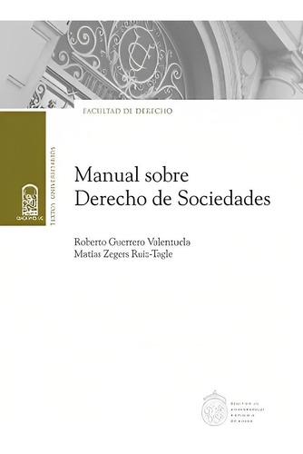 Libro Manual Sobre Derecho De Sociedades /932