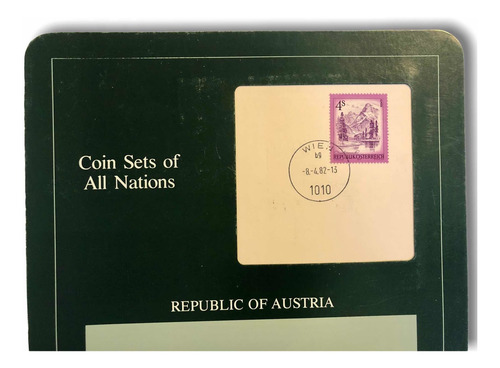8 Monedas República De Austria Series Coins Set All Nations (Usado)