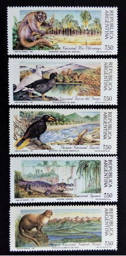 Argentina Fauna, Gj 2380-4 Pques Nacionales I 87 Mint L15632