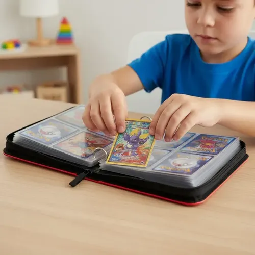 400 Cards Album Pasta Fichario Com Ziper Cartas Pokemon