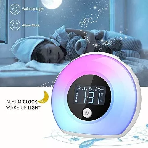 Reloj Despertador,luz Nocturna Altavoces Bluetooth Y Lampara