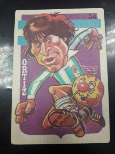 Super Futbol 1979, Figurita N° 34 Ortiz Argentina. Mira!!!!