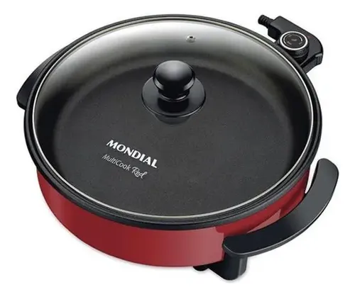 Panela Elétrica Mondial Multicook Vermelha -