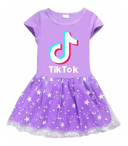 Tik Tok - Vestido Para Niña, Diseño De Estrellas