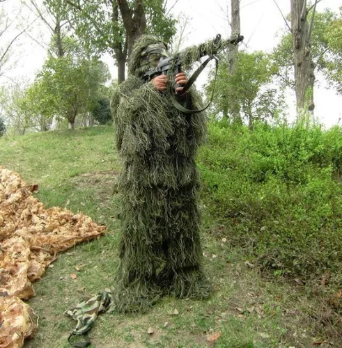 Roupa Chewbacca Sniper Ghillie Camuflada Airsoft 3d Caça