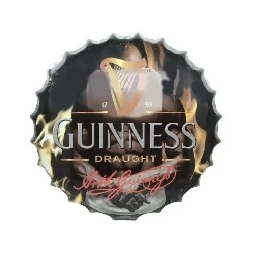 Cuadro Metálico Diseño Guinness Draught/ Runn