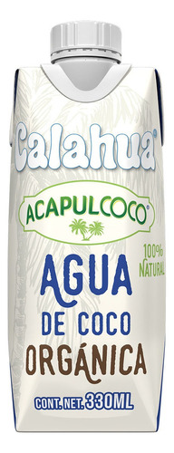 Agua De Coco Orgánica Calahua Acapulcoco 330ml