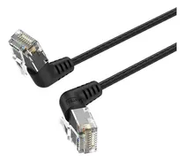 Comprar Cable De Red 360° Vention - Cat6a Certificado - 15  Metros Negro - Angulo 90° Conector Con Rotacion 360° - Premium Utp Patch Cord 10gbps - 500 Mhz - Rj45 - Internet \u002F Modem \u002F Router \u002F Servidor - Ibobn