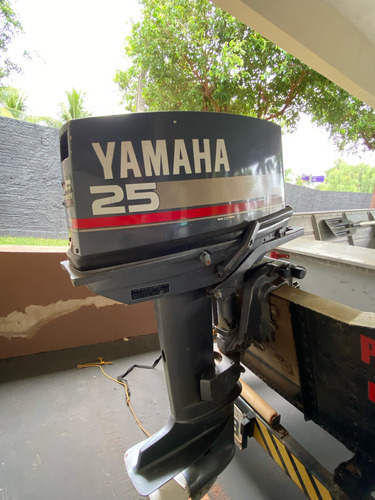 Barco Tupi Borda Alta Com Motor 25 Hp E Carreta
