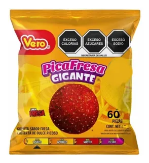 Pica Fresa Gigante 60 Pzs Vero