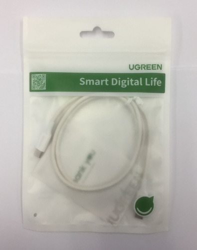 Cable De Usb Tipo C A Usb Tipo C De 1 Metro Blanco Ugreen