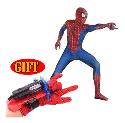 Disfraz De Spider-man Para Niños, Lanzador De Regalo De Iron