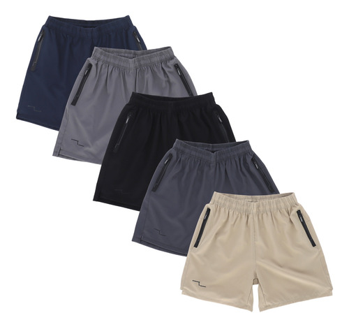 Paquete 5 Shorts Deportivos Stretch Hombre Ejercicio Comodos