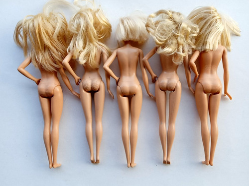 Lote Barbie Basicas Pose Modelo Izquierda Usadas Para Custom (Usado)