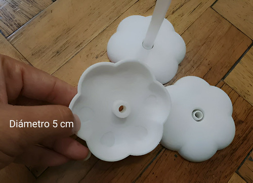 Globo Luminoso Led Palito 70cm X 15uni + Pilas +base De Mesa Blanco Burbujas