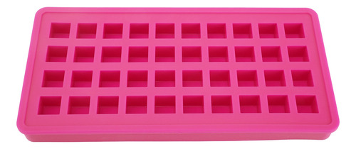 Molde De Silicone Rosa, Bandeja De Gelo De 40 Grades, Cubos