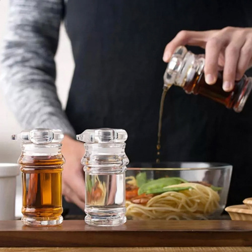 Aceitera De Acrílico De Mesa Con Pico Vertedor 11 Cm