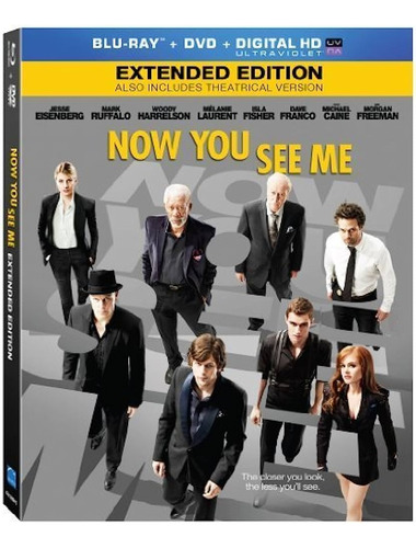 Now You See Me Extended Edition Blu-ray + Dvd  Original New