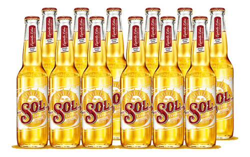 Pack 12 Cervezas Sol Botella 710cc