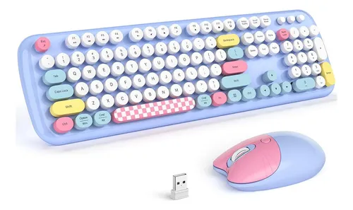 Kit Teclado E Mouse Sem Fio Mofii Zero 2,4 Ghz Azul