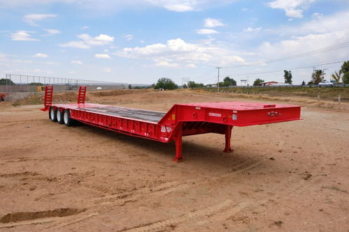 Lowboy Cama Baja 55 Toneladas Cuello Fijo Cola Castor