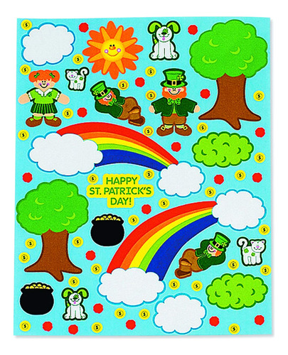 Calcomanías Del Día De San Patricio Para Niños 12 Pzas.