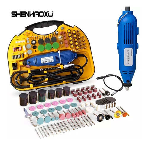 Mini Dremel Multiproposito + Juego De 110 Pcs Maletín 