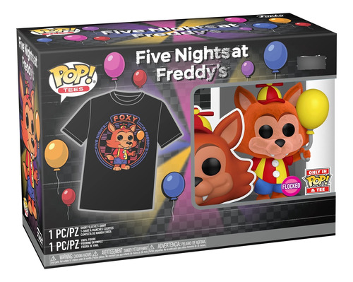 Funko Pop Tees Balloon Foxy Flocked #907 Shirt 2xl 