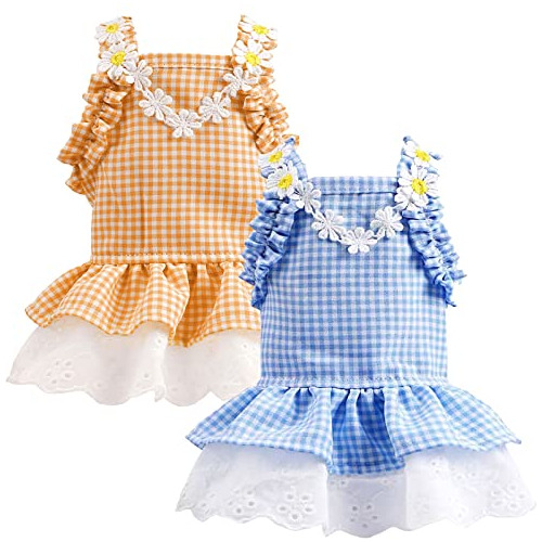 Doggyzstyle 2 Piezas Vestidos De Perro Para Perros Pequeños