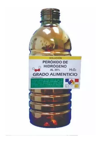 Agua oxigenada al 3% grado alimentario x 200 cc