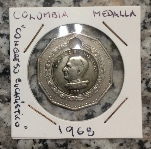 Medalla Al Parecer Del Congreso Eucaristico Bogota 1968