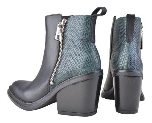 Imagen 9 de 10 de Botinetas Botas Botitas De Mujer De Cuero Kioto - Ferraro