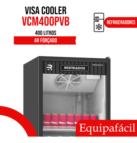 Refrigerador Vertical Porta De Vidro Multiuso Refrimate