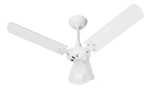 Ventilador De Teto Arge Economic Ventus 3 Pás C/ Lustre 130w Cor da estrutura Branco Cor das pás Branco Diâmetro 93 cm Material das pás MDF 220V