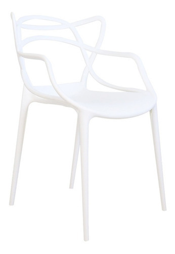 Cadeira Allegra Moderna P/ Jardim Area Gourmet Restaurante Cor da estrutura da cadeira Branco