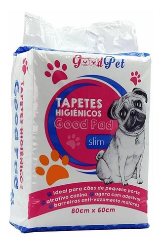 Tapete Higiênico Cães Good Pet Pad 80cmx60cm 100und