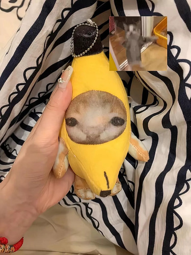 Peluches Feliz Y Llorando*1 Sadness Banana Cat